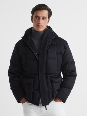 Reiss Relic Cashmere Down Filled Puffer Jacket