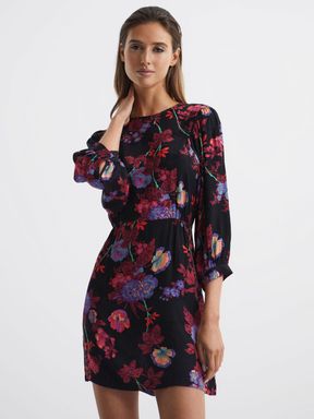 Reiss Paulina貼身花卉迷你款連身裙