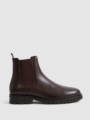 Reiss Chiltern Leather Chelsea Boots