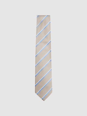 Reiss Tarifa絲質混紡條紋領帶