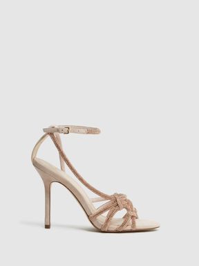 Reiss Eryn Embellished Heeled Sandals