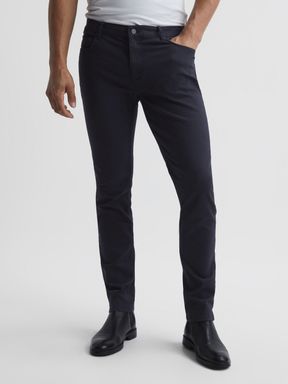 Reiss - Diepdonkerblauwe slim-fit jeans