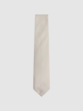 Reiss Ceremony Textured Silk Tie