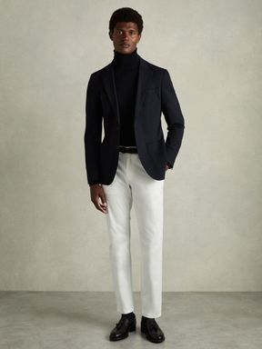 Reiss Pitch Washed Cotton Slim Fit Chino