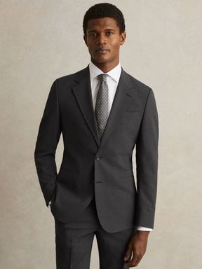 Reiss Promise Wool-Blend Single-Breasted Suit Blazer