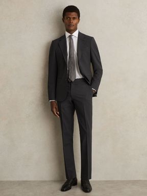 Reiss Promise Wool-Blend Suit Trousers