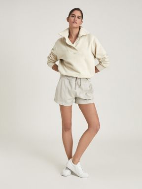 REISS Farley Loungewear Sweatshirt mit Schalkragen