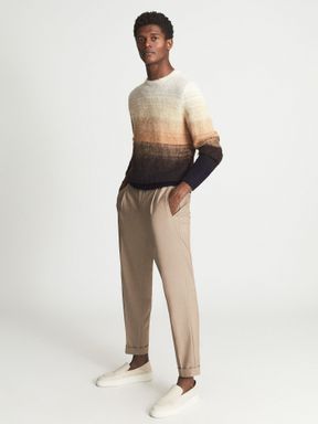 Reiss Seth Striped Ombre Knitted Jumper