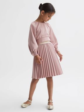 Reiss Ezra Pleated Elasticated Skirt