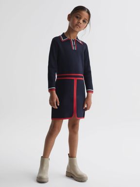 Reiss Ruby Knitted Polo Dress