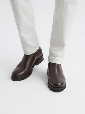 Reiss Chiltern Leather Chelsea Boots