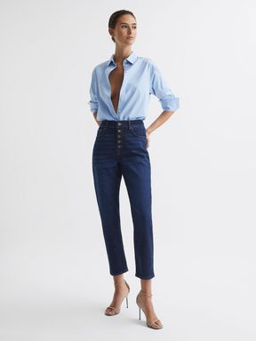 Reiss - Bailey - Jeans met rechte pijpen en hoge taille