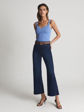 Reiss Anessa Paige jeans met hoge taille en wijde pijpen