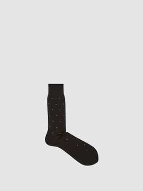 Reiss - Mario - Gestippelde sokken