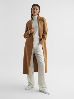 Reiss Honor 100% Cashmere Wool Blindseam Long Coat