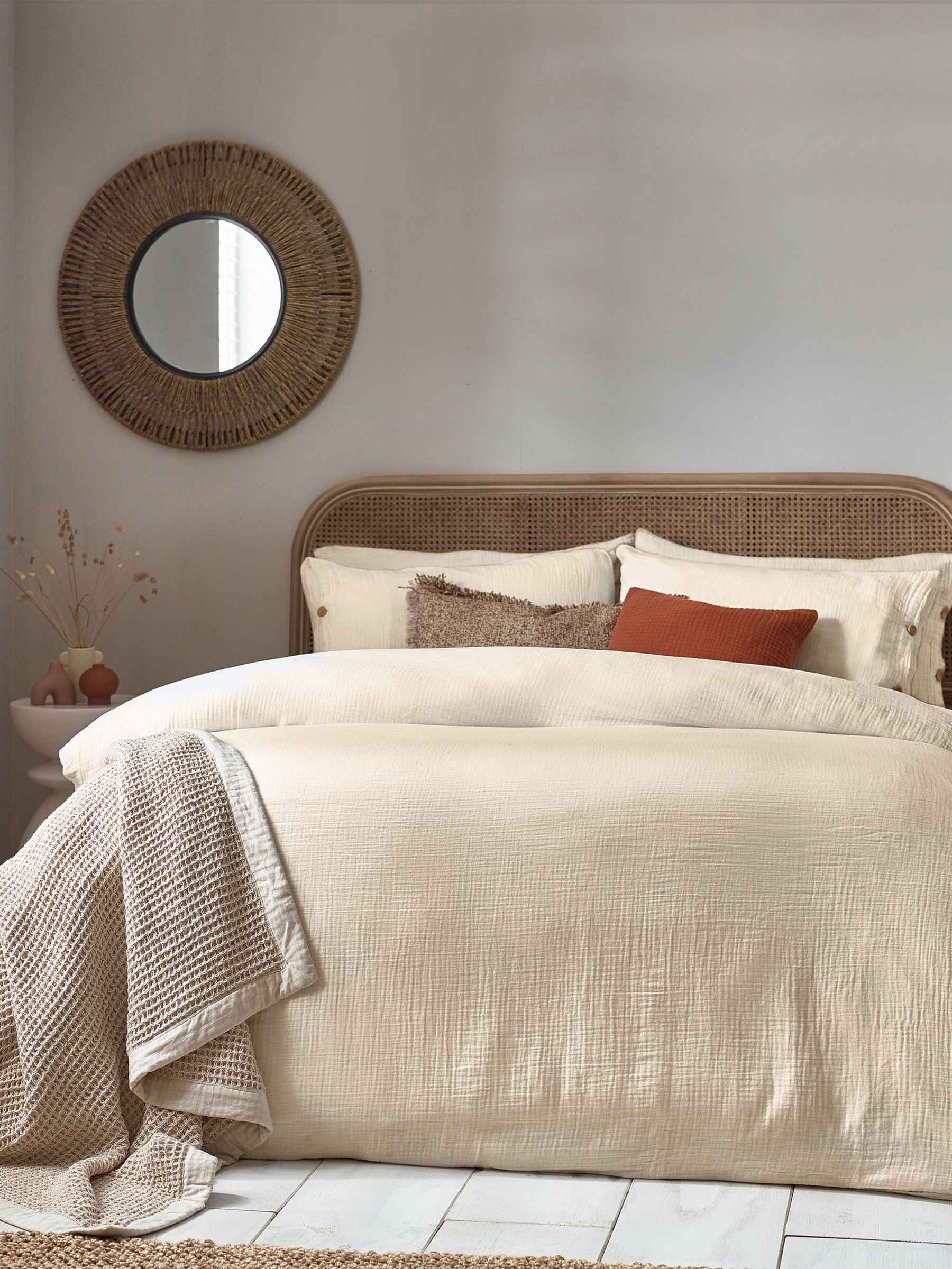 Yard Eucalpytus Lark Muslin 100% Cotton Duvet Cover Set