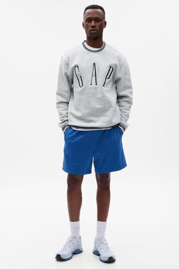 Buy Grey Embroidered Arch Logo Sweatshirt from the Gap online shop