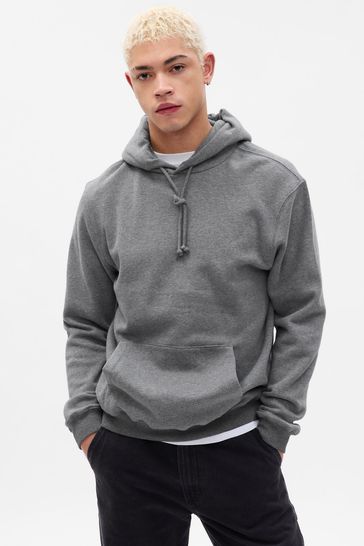 Buy Grey Drawstring Hoodie from the Gap online shop