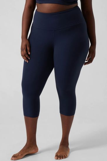 Leggings Capri Athleta Elation Powervita Blu Navy Taglia S – Nuovi Senza Etichette