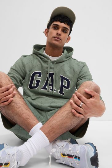 Green gap logo hoodie clearance