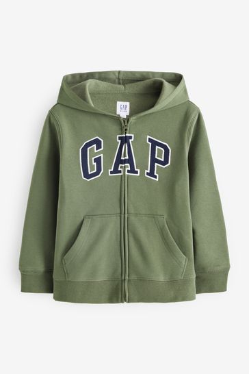 Buy Gap Logo Fleece Lined Zip Through Hoodie (4-13yrs) from the Gap ...
