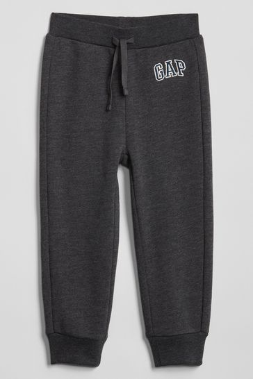 Buy Charcoal Grey Arch Logo Pull-On Fleece Joggers from the Gap online shop