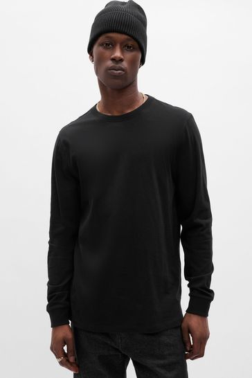 Buy Gap Everyday Soft Long Sleeve Crew Neck T-Shirt from the Gap online ...