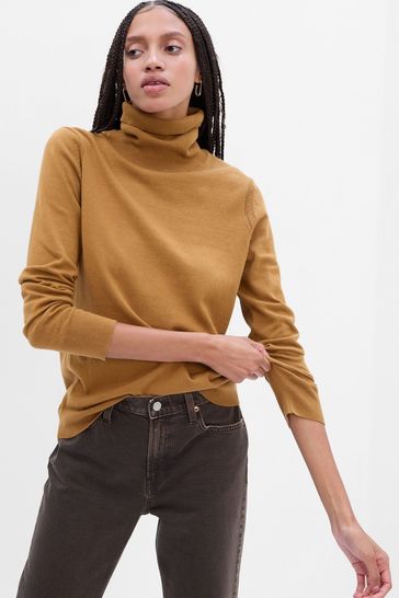 Buy Brown Turtle Neck Jumper from the Gap online shop