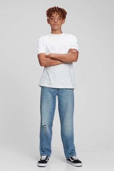 Buy Blue Teen Original Fit Jeans from the Gap online shop