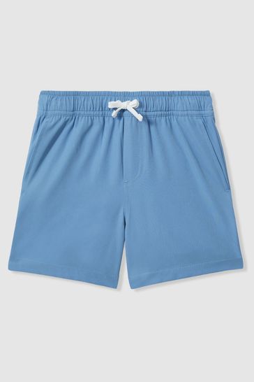 Reiss Aqua Shore 3-9 yrs Plain Drawstring Waist Swim Shorts