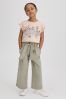 Reiss Khaki Bax 4-9 yrs Textured Cargo Trousers