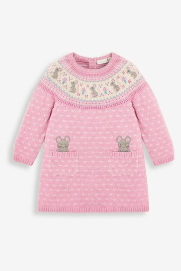 Baby pink jumper dress sale