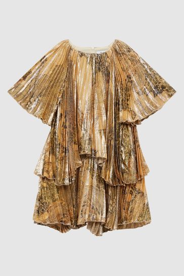 Gold cheap reiss dress