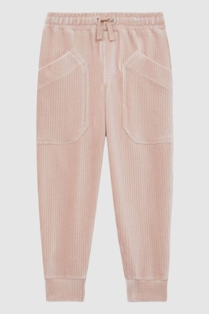Reiss Camel Kora 9-14 yrs Relaxed Corduroy Drawstring Trousers