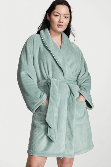 Sage Dust Green Cosy Short Dressing Gown | Victoria's Secret