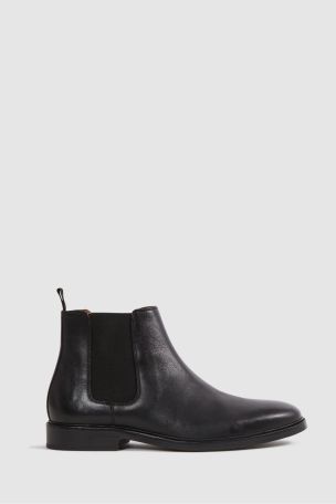 Reiss Renor Leather Chelsea Boots REISS