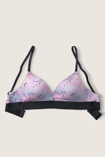 Victoria's Secret PINK Boardwalk Pink Cloudy Constellation Smooth Lightly Lined Non Wired T-Shirt Bra