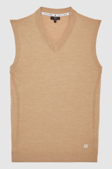 Reiss Eagle Merino Wool Blend Vest REISS