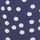Navy Blue & White Spot