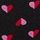 Black Two Tone Heart