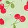 Cherry Hearts Green