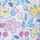 Blue Ditsy Floral Duck