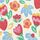 Cream Floral & Strawberry