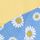 Blue Sunflower Floral Print
