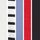 Navy Blue/Blue/Red/Cream/Navy&White Stripe