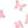 Rose Pink Butterflies
