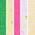 Yellow/Pink/White/Green/Yellow