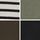Black/Khaki/Green/Stripe