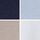 Navy Blue/Brown/White