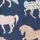 Navy Horse Print